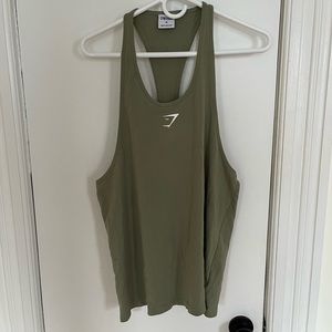 Green Gymshark CRITICAL 2.0 STRINGER Size Medium